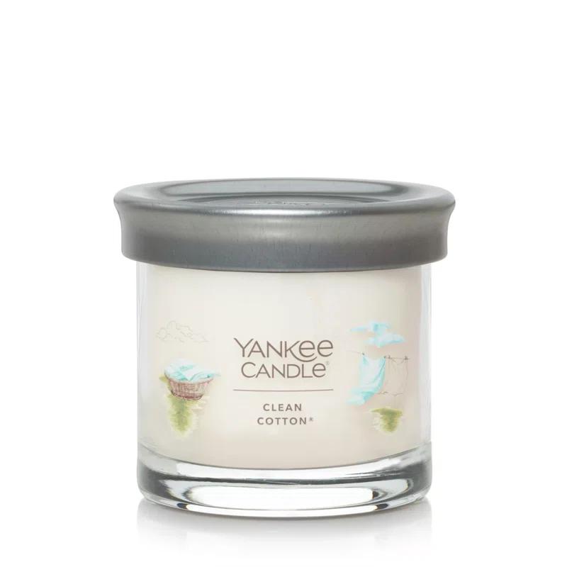 YANKEE CANDLE Signature Clean Cotton Scented Tumbler Candle