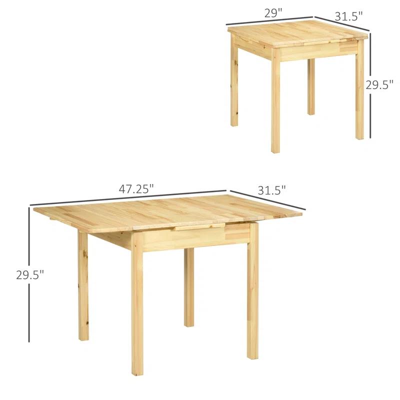 Wrought Studio™ Embri Extendable Pine Dining Table