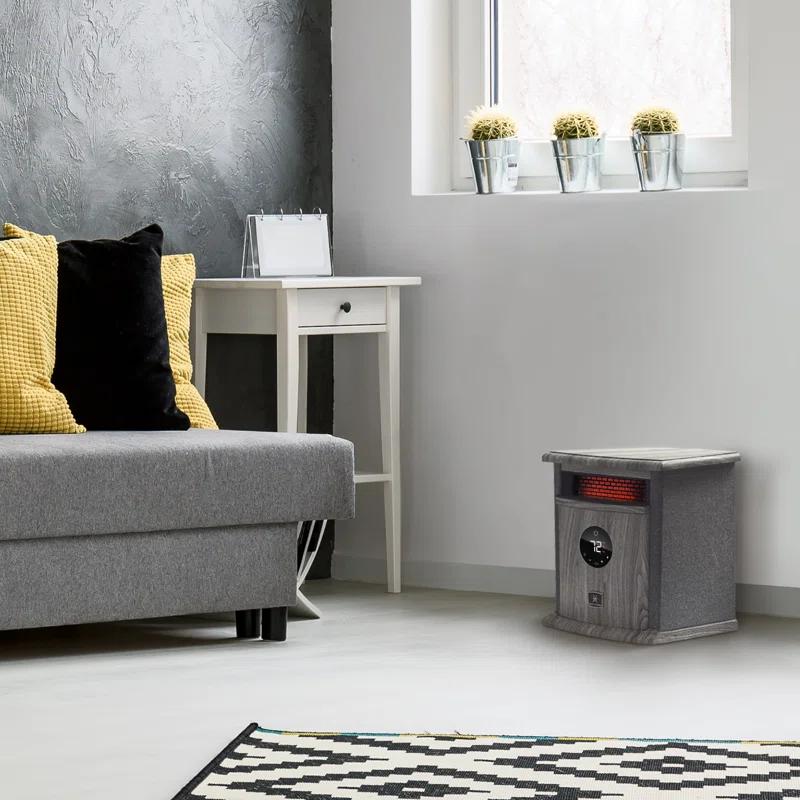Heat Storm Heat Storm 1500 Watt 5200 BTU Electric High Efficiency Cabinet Space Heater with Adjustable Thermostat , Remote Included and with Digital Display