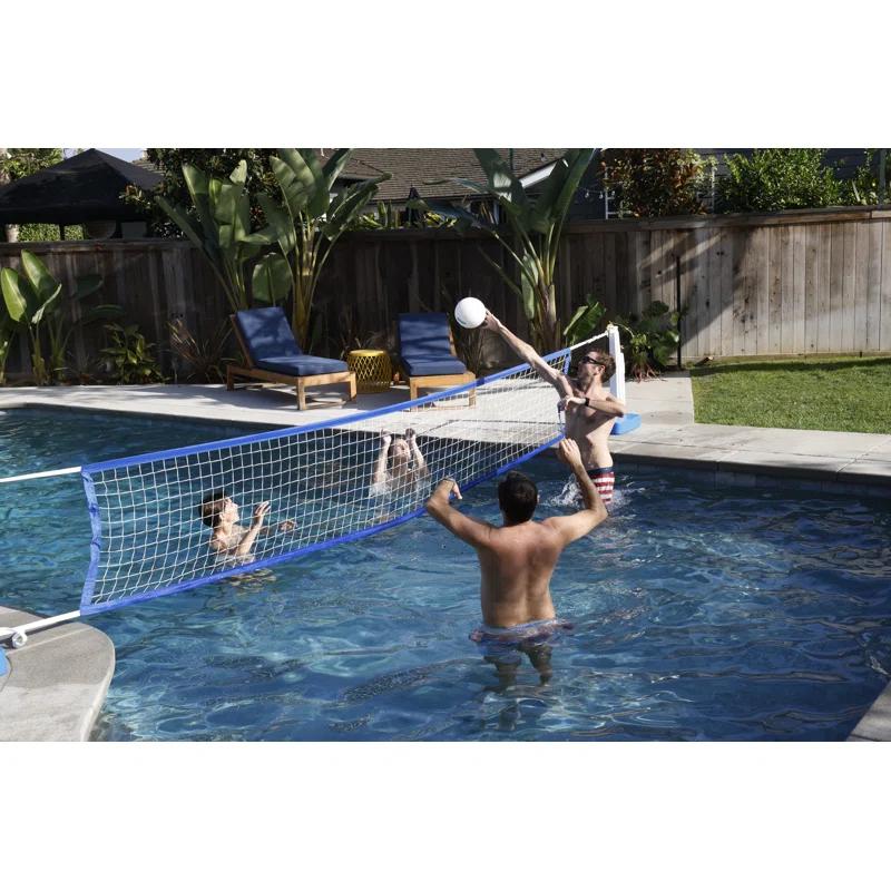 GoSports Gosports Splash Hoop 2-In1 Full Court Pool Basketball & Volleyball Game Set