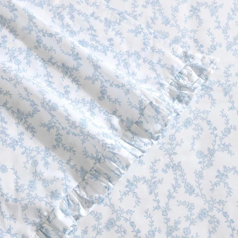 Laura Ashley Evie Laura Ashley Printed Cotton Percale 2 Piece Pillowcase Set