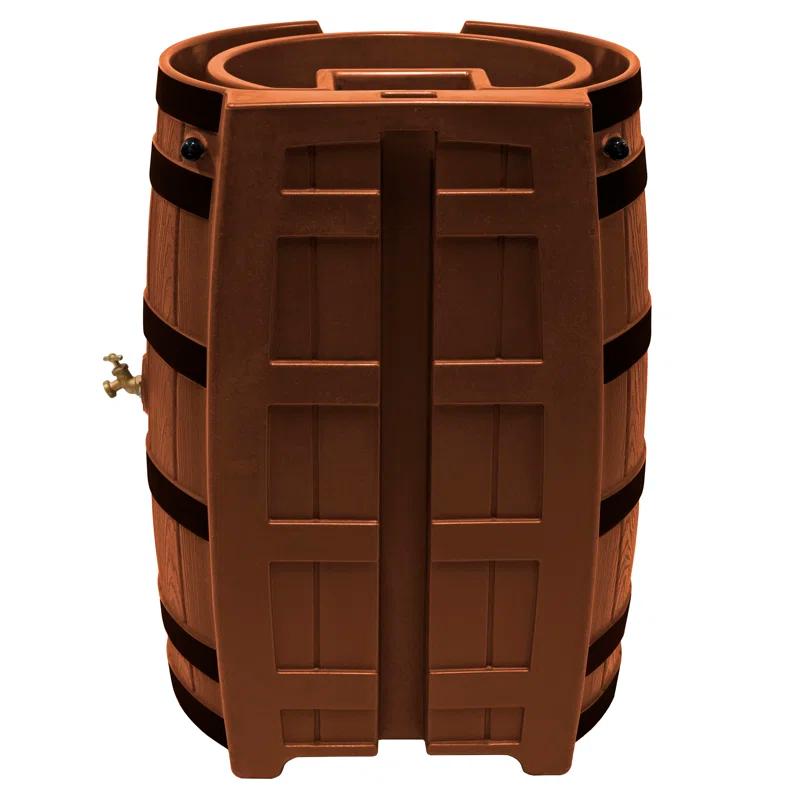 Good Ideas Good Ideas 65 Gallons Resin Drainable Dual Overflow Rain Barrel