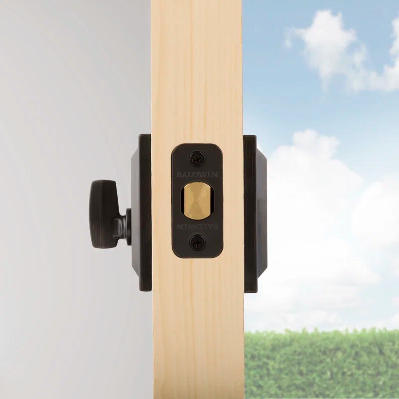 Baldwin 380SLB11PSMTCPRCAL Torrey Pines 380 Rectangular Low Profile Single Cylinder Deadbolt with SmartKey