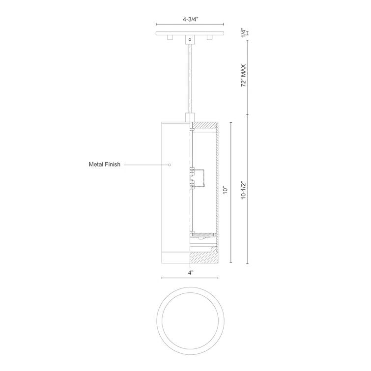 Kuzco Lighting Cameo 1 - Light LED Single Pendant