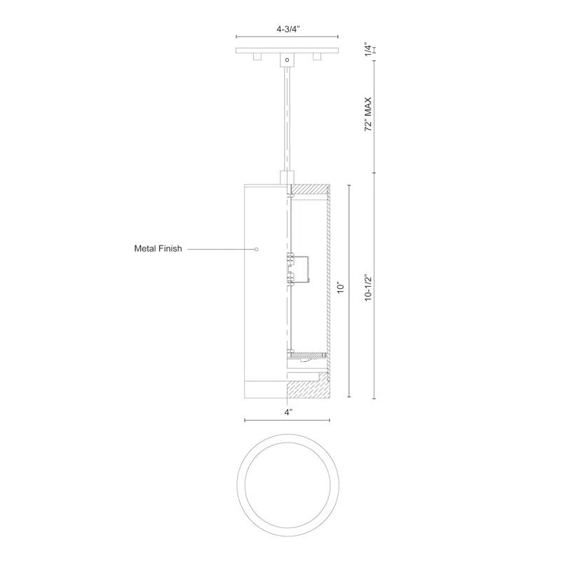 Kuzco Lighting Cameo 1 - Light LED Single Pendant