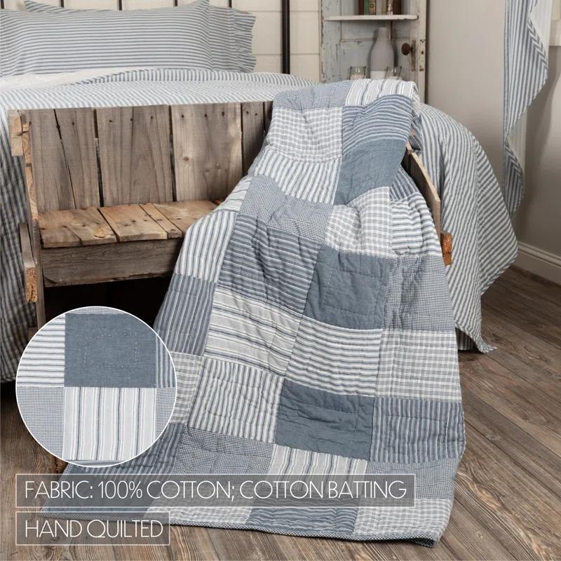 VHC Brands Sawyer Mill Handmade Throw Blanket