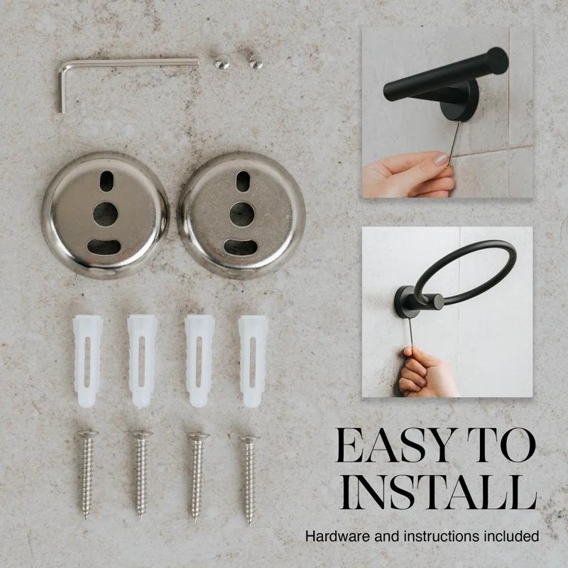 Marmolux Accessories 4 - Piece Bathroom Hardware Set S911-4BK