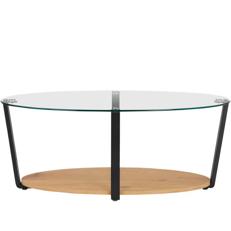 Ren Home Nessa Glass Top Coffee Table