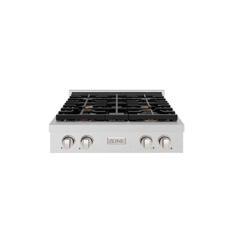 Paramount 30" Stainless Steel 4-Burner Propane Cooktop