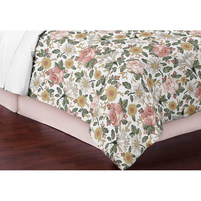 Vintage Floral Comforter Set