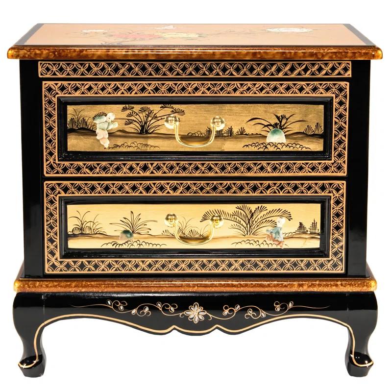 Bloomsbury Market Abigaelle Solid Wood Accent Chest