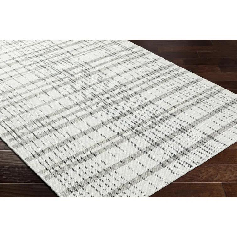 Birch Lane™ Lavande Plaid Wool Area Rug