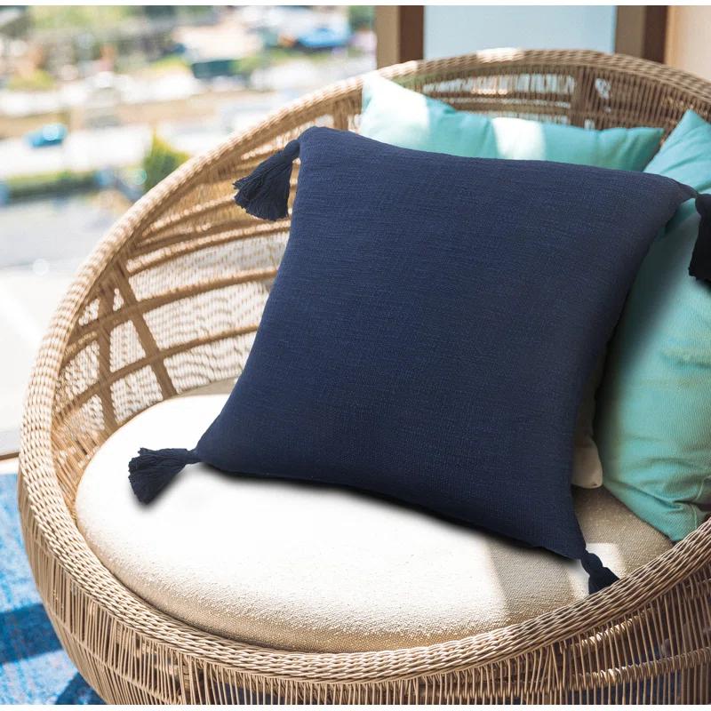 Rajani Home Finn Tassels Cotton Throw Pillow