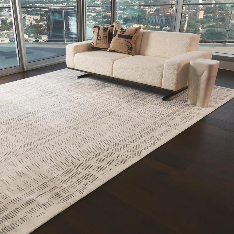 Global Views Frequency Rug-Cream/Charcoal