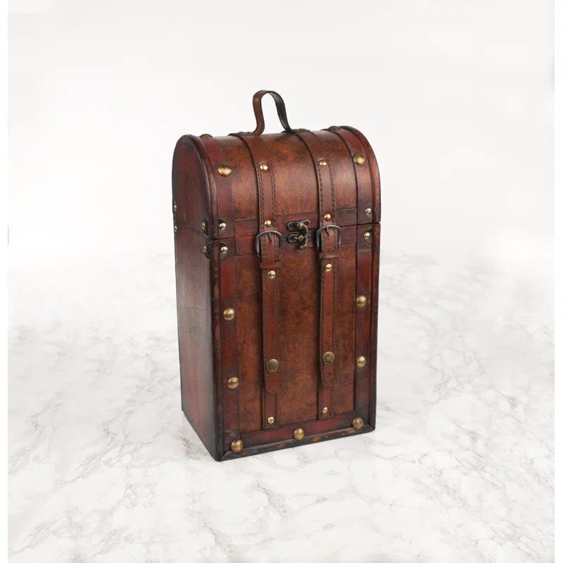 Twine Twine Chateau 2 Bottle Antique Wine Box