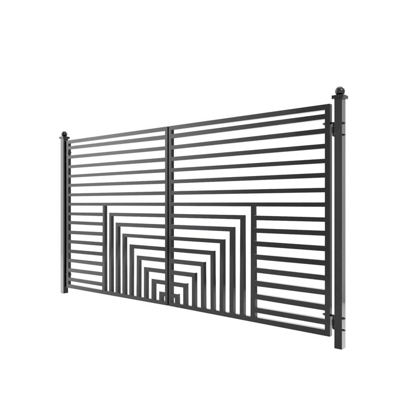 ALEKO Steel Dual Swing Driveway Gate - Florence Style