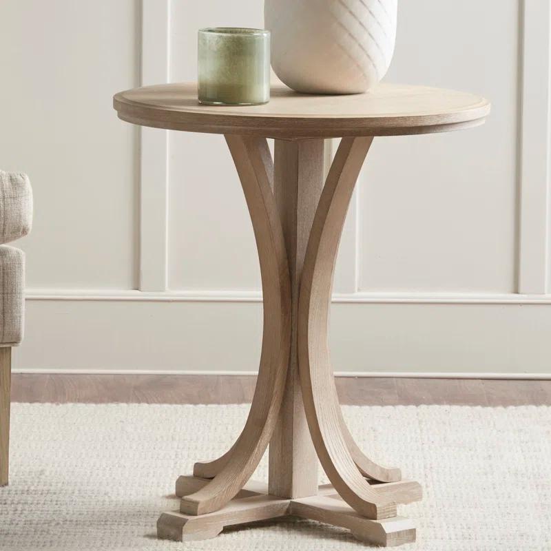 Martha Stewart Martha Stewart Harley Round End Table with Cane Detail