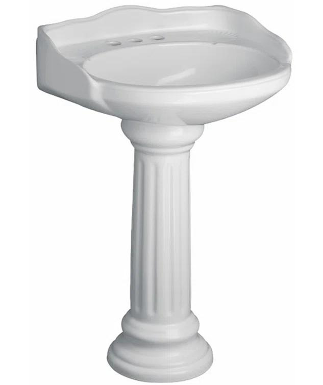 Barclay Barclay Victoria 21.75'' Vitreous China Oval Bathroom Sink with Overflow 3-758WH