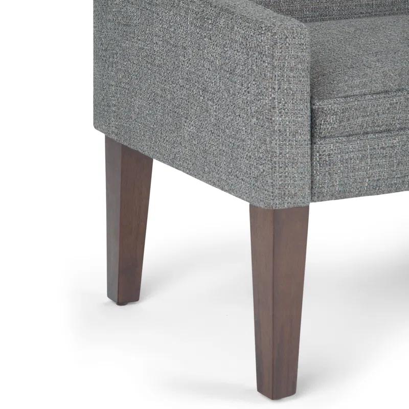 Simpli Home Parris Polyester Upholstered Bench