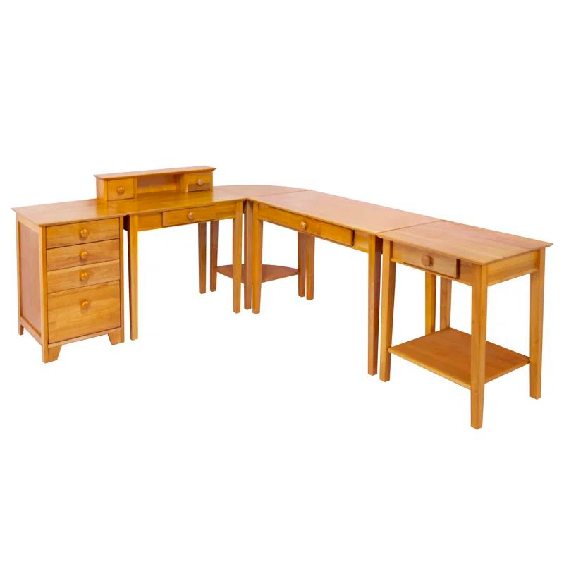 Rosalind Wheeler Zimmer 5 L-Shaped Writing Desk Office Set