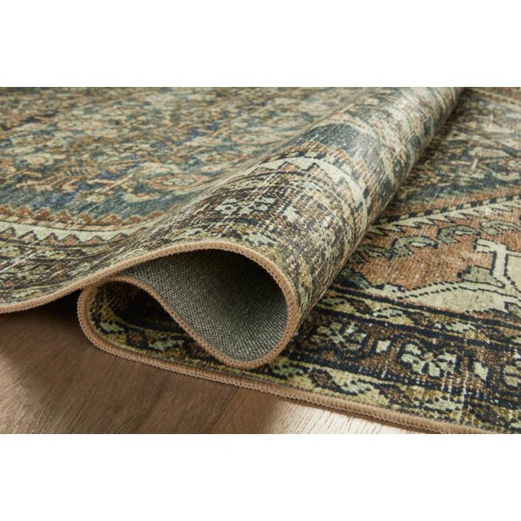 Banks I Rug by Magnolia Home by Joanna Gaines x Loloi - Denim and Clay / 3'6" x 5'6"