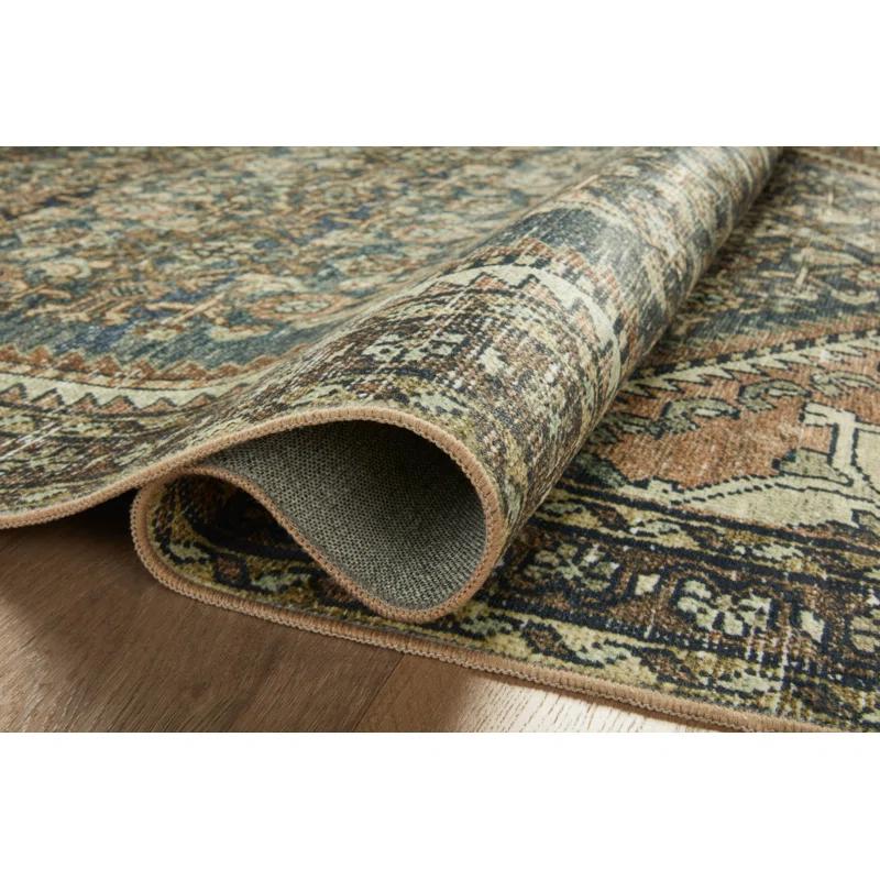 Banks I Rug by Magnolia Home by Joanna Gaines x Loloi - Denim and Clay / 2'6" x 7'6" Runner