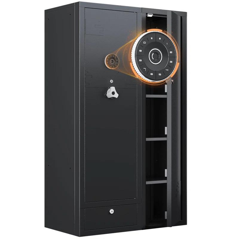 Kaer Kaer 15-20 Gun Safe,gun Safes For Home Rifle And Pistols,large Gun Safes For Home And Shotgun, Large Gun Safes For Home And Shotgun, Quick Access Shotguns Rifle Cabinet,with Drawer And Removable Shelf