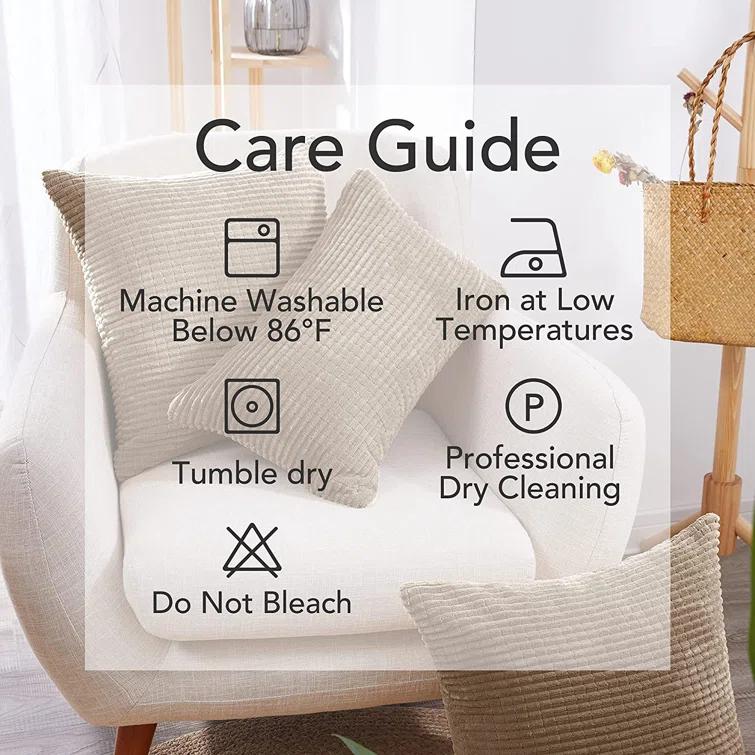 Deconovo Deconov Square Pillow Cover (Set of 2)