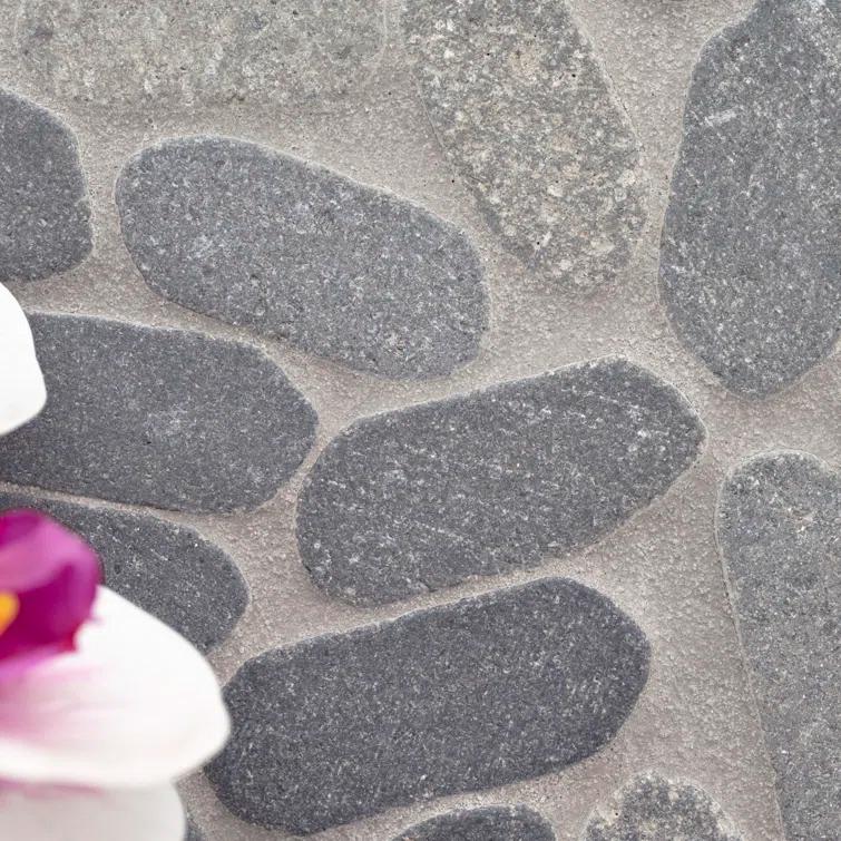 Ackland 12" x 12" Natural Stone Pebbles/Rocks Mosaic Floor & Wall Tile