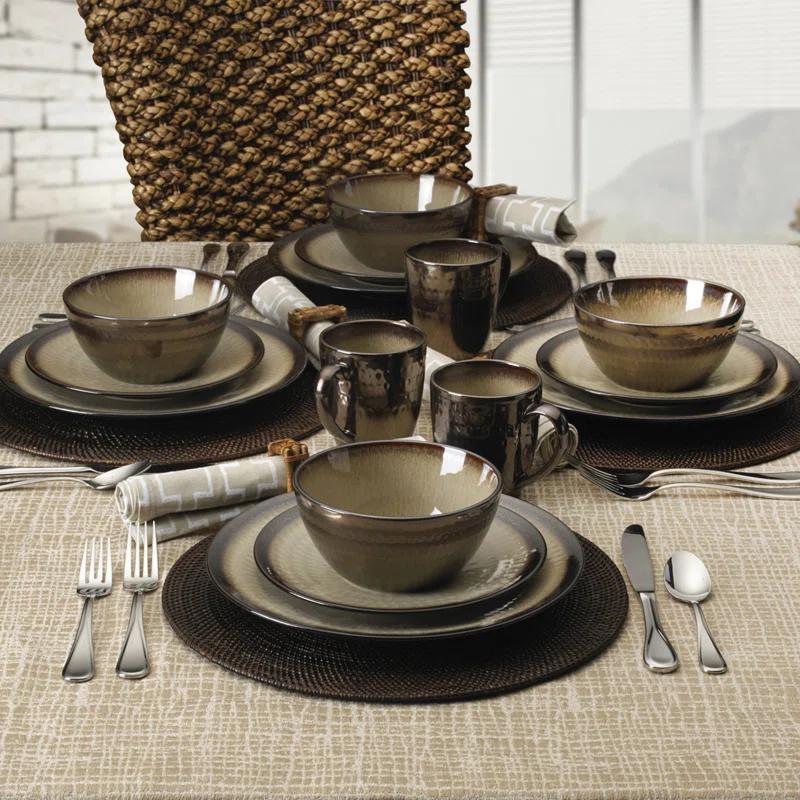 Gourmet Basics by Mikasa Gourmet Basics by Mikasa Anastasia 16-Piece Stoneware Dinnerware Set, Service for 4