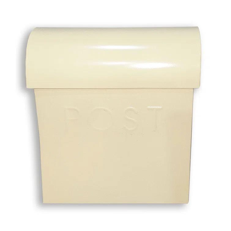 NACH Vicki Euro Farmhouse Max Water and Rust Protection Post Wall Mounted Mailbox