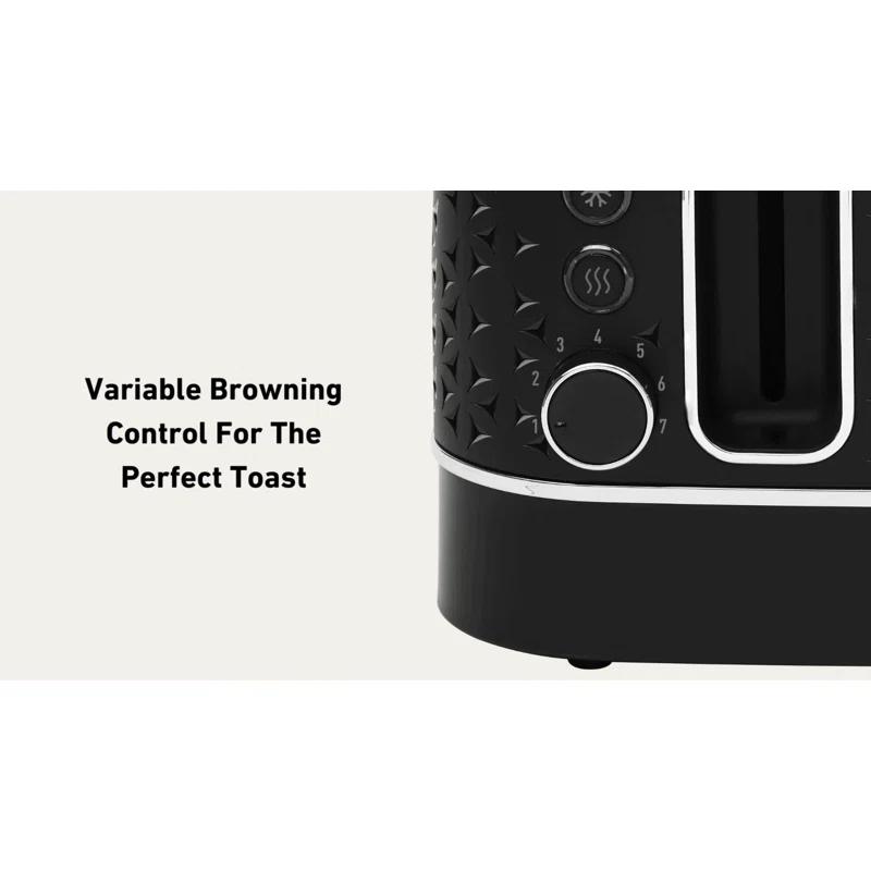 HADEN Starbeck Black 4-Slice Toaster