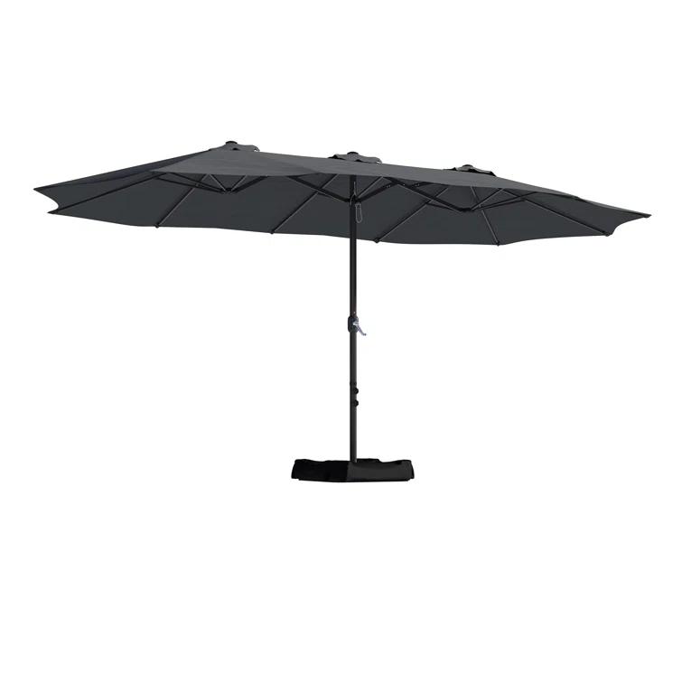 clihome 15 Ft Patio Market Umbrella with Base