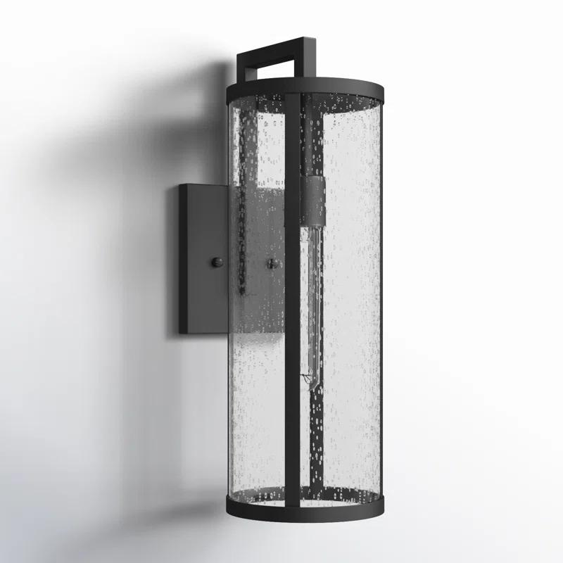 Iriye Single Light Cylinder Outdoor Aluminum Wall Light