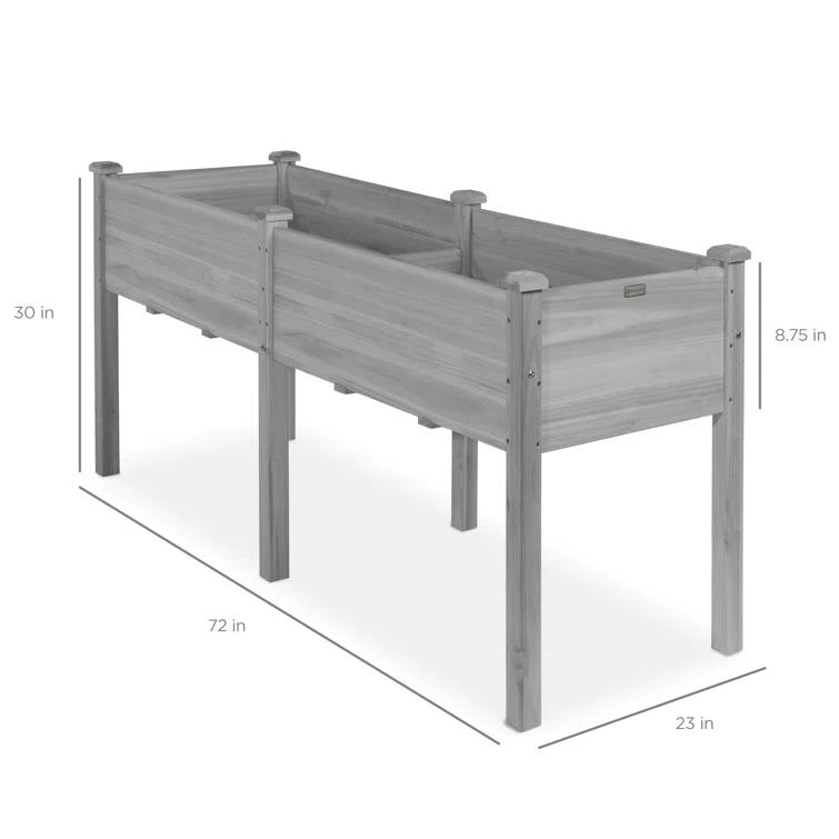 Arlmont & Co. Roban Wood Elevated Planter