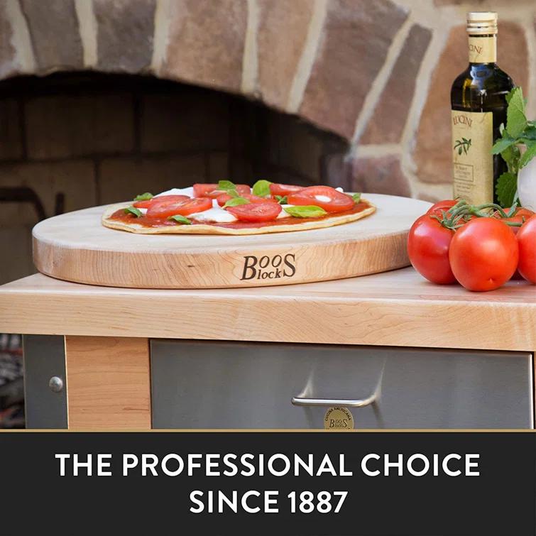John Boos John Boos 18" Round Cutting Board, 1.5" Edge Grain