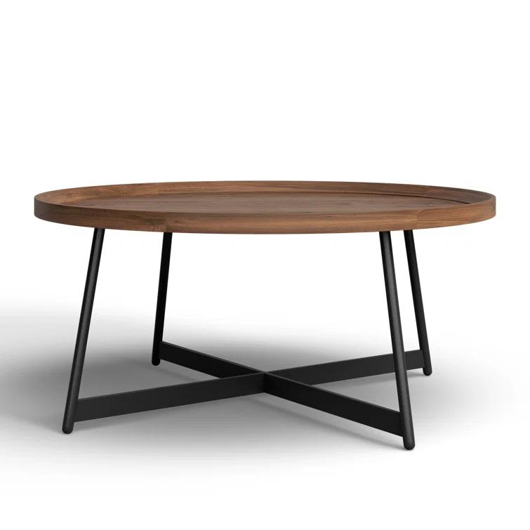 Gweneth Round Coffee Table - Walnut