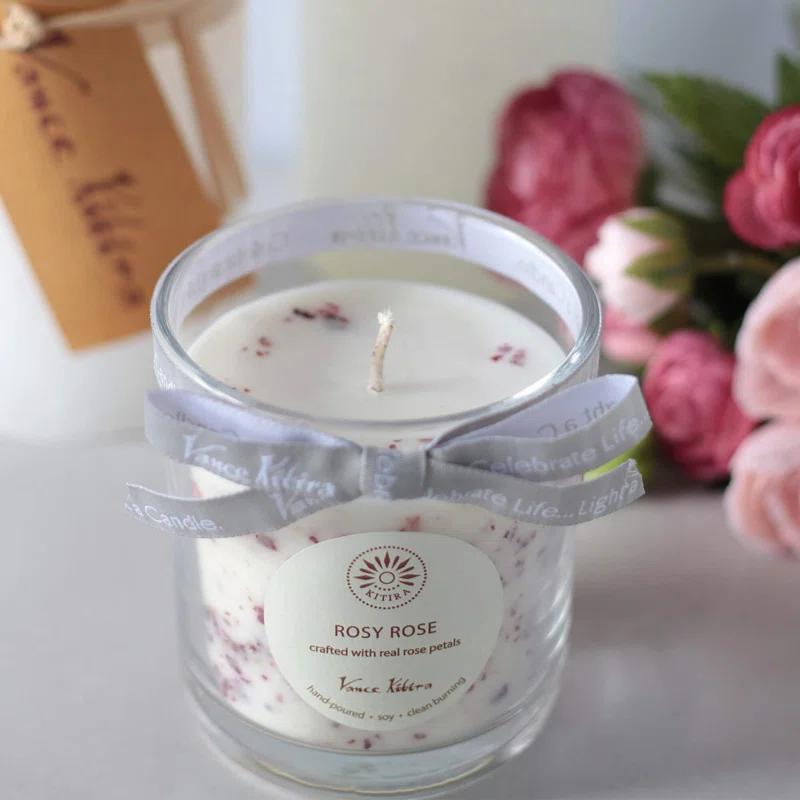Clover Lane Velvet Rose Scented Jar Candle
