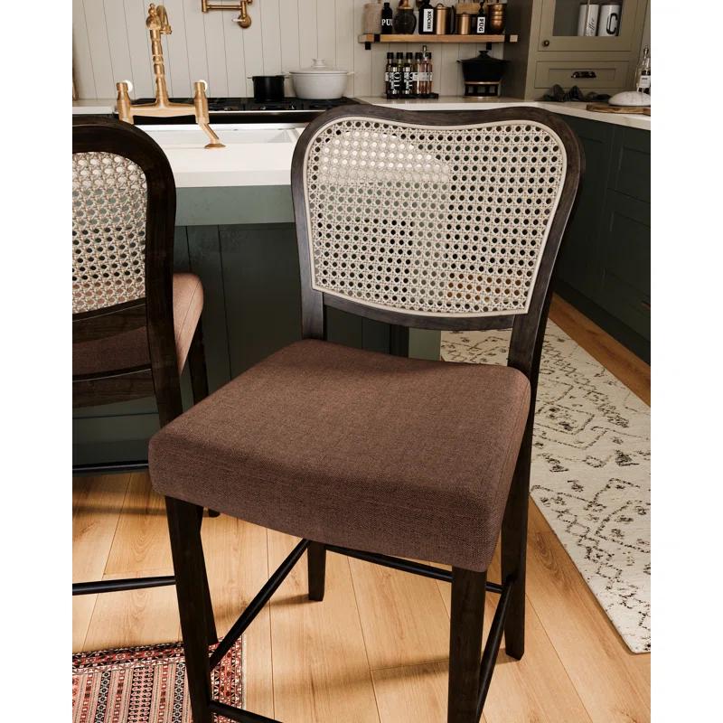 Maven Lane Maven Lane Vera Stool with Fabric Upholstery