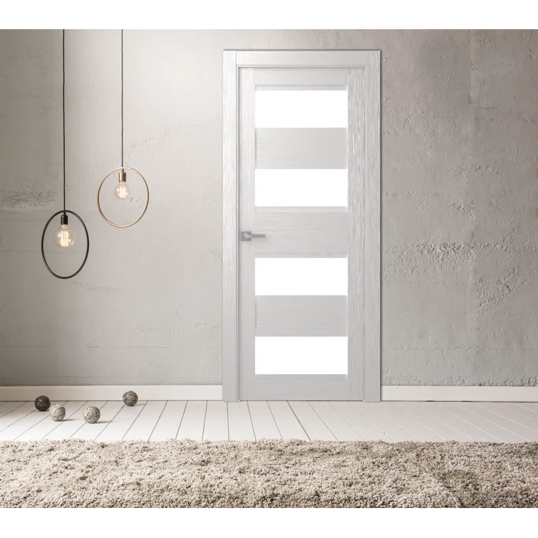 Belldinni Della Solid + Manufactured Wood Paneled Matte Slab Door