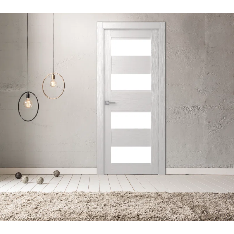 Belldinni Della Solid + Manufactured Wood Paneled Matte Slab Door