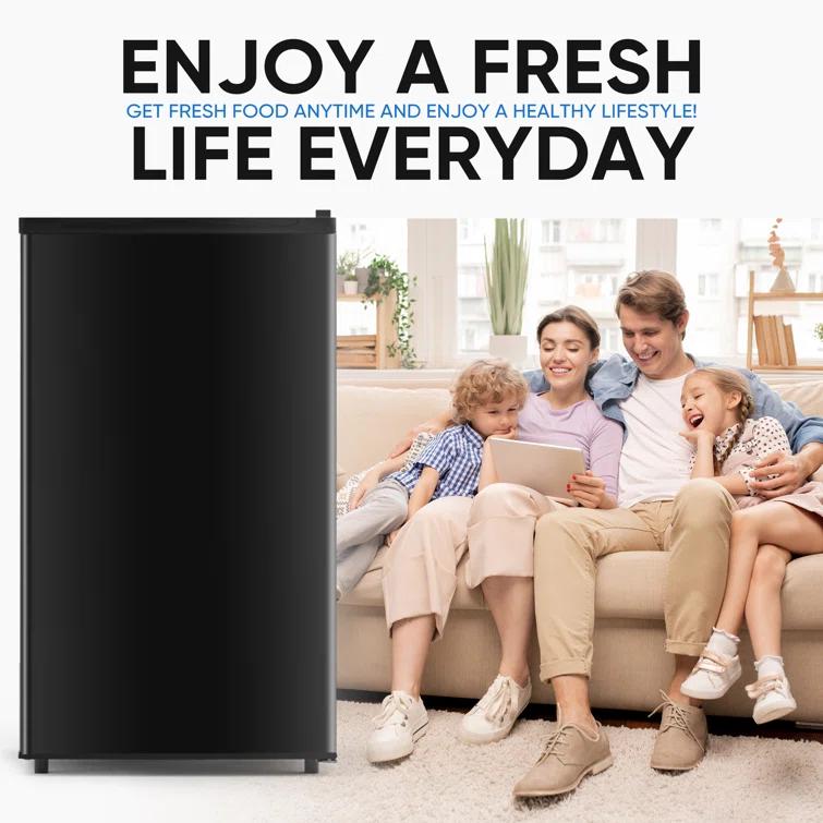Smugdesk.com 3.2 Cu.Ft Single Door Compac Fridge with Freezer | Wayfair