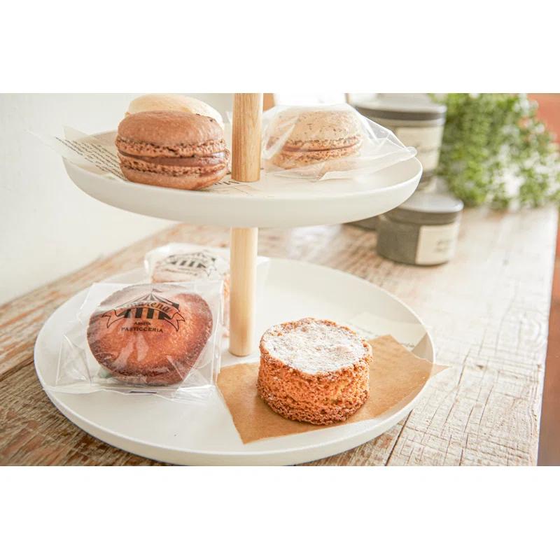 Yamazaki Home Tosca Yamazaki Home 3-Tier Food Serving Stand, Appetizer & Dessert Tray Party Organizer