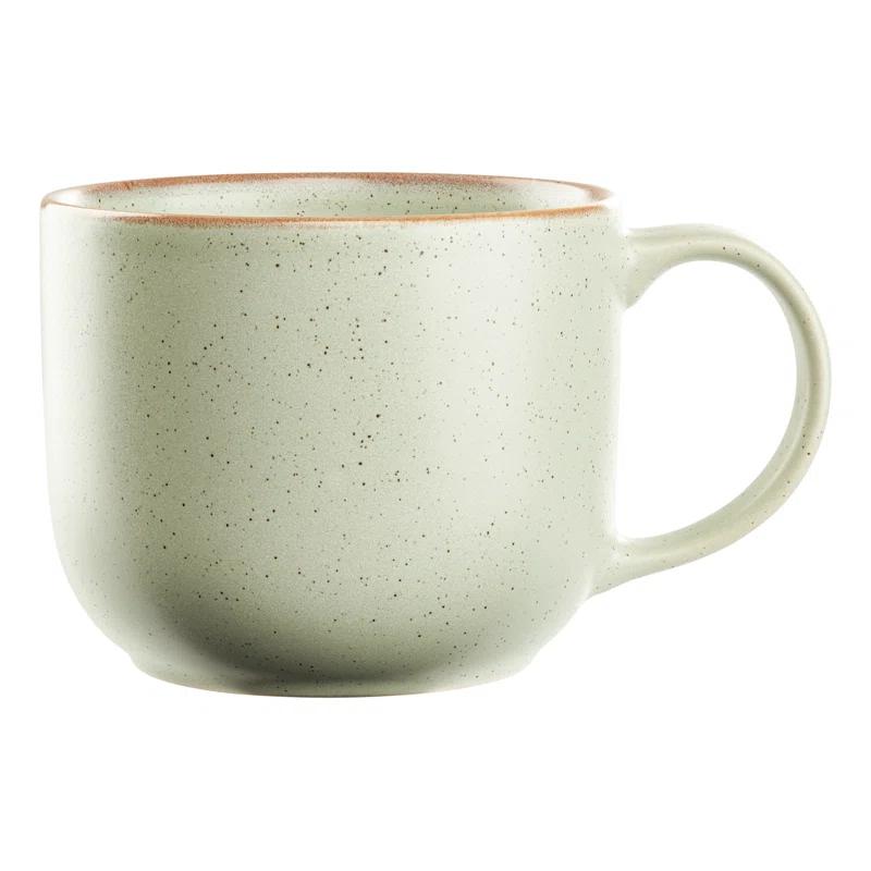 Maison Neuve Riverside Collection By Maison Neuve 4 Piece Set - Hand Crafted Stoneware Mugs Modern Dining Mugs, Large & Multipurpose Shape Mugs, Microwave & Dishwasher safe, 19 Oz  (Set of 4)