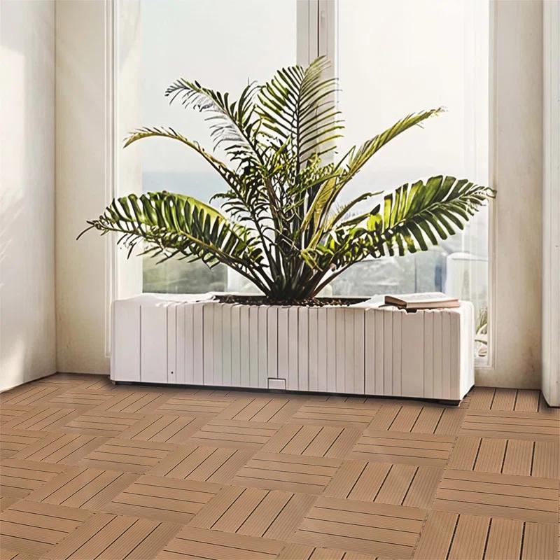 HBI home Plastic Composite Deck Tiles Set of 35pcs