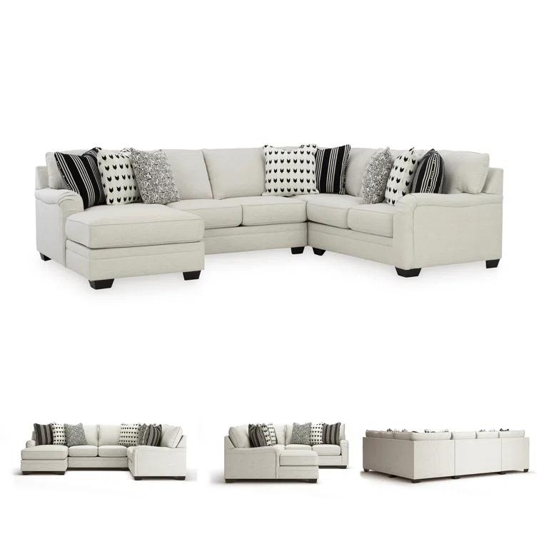 Wildon Home® Genneth 4 - Piece Upholstered Sectional