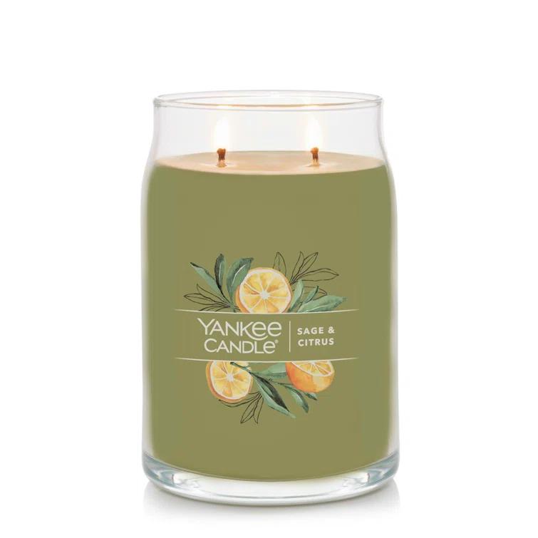 YANKEE CANDLE Signature Sage & Citrus Scented Jar Candle