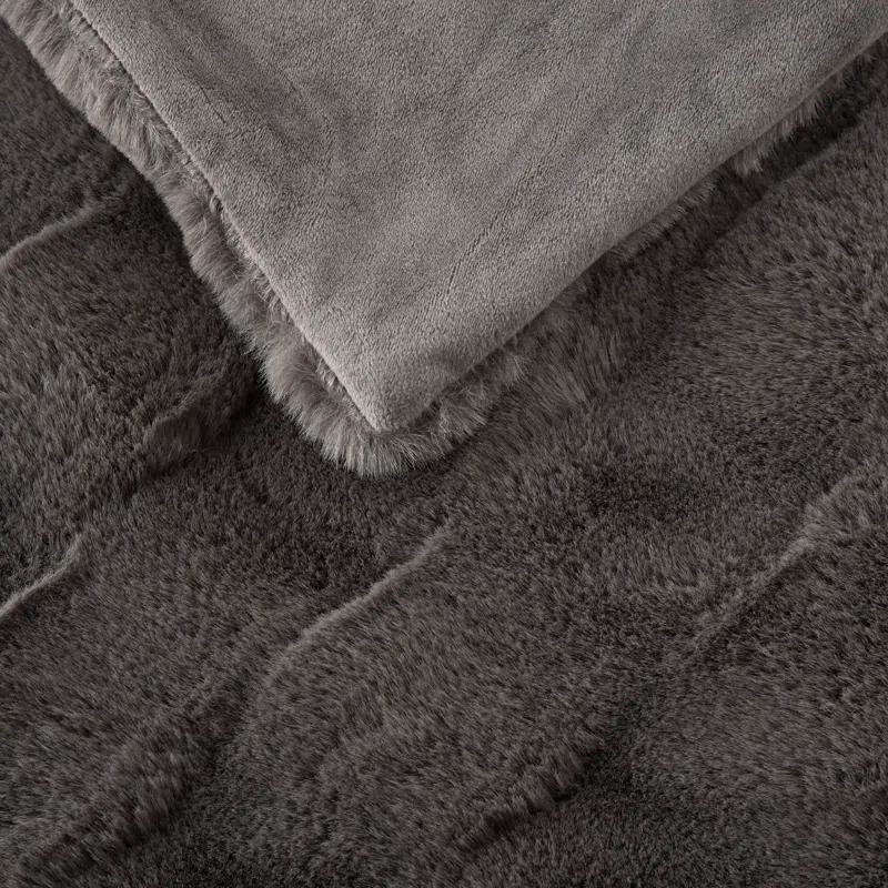 Madison Park Vivienne Faux Fur Throw