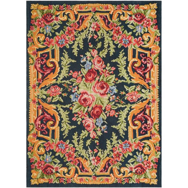Astoria Grand Abington Classic Vintage Performance Floral Rug