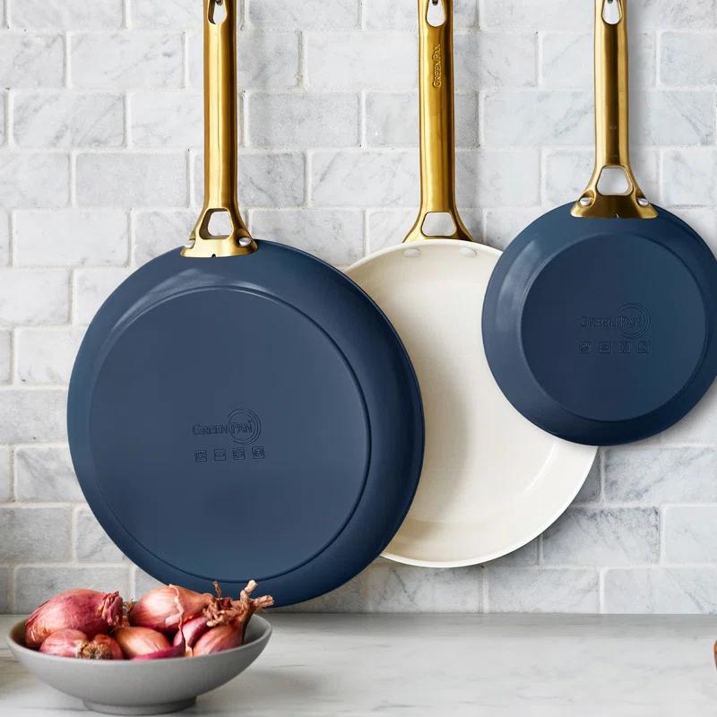 GreenPan Reserve Healthy Ceramic Nonstick, 8", 10" And 12" Frypan Set